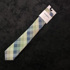 Goodfellow & Co Men's Plaid Tie Blue Green Classic Neck‎ Tie NWT